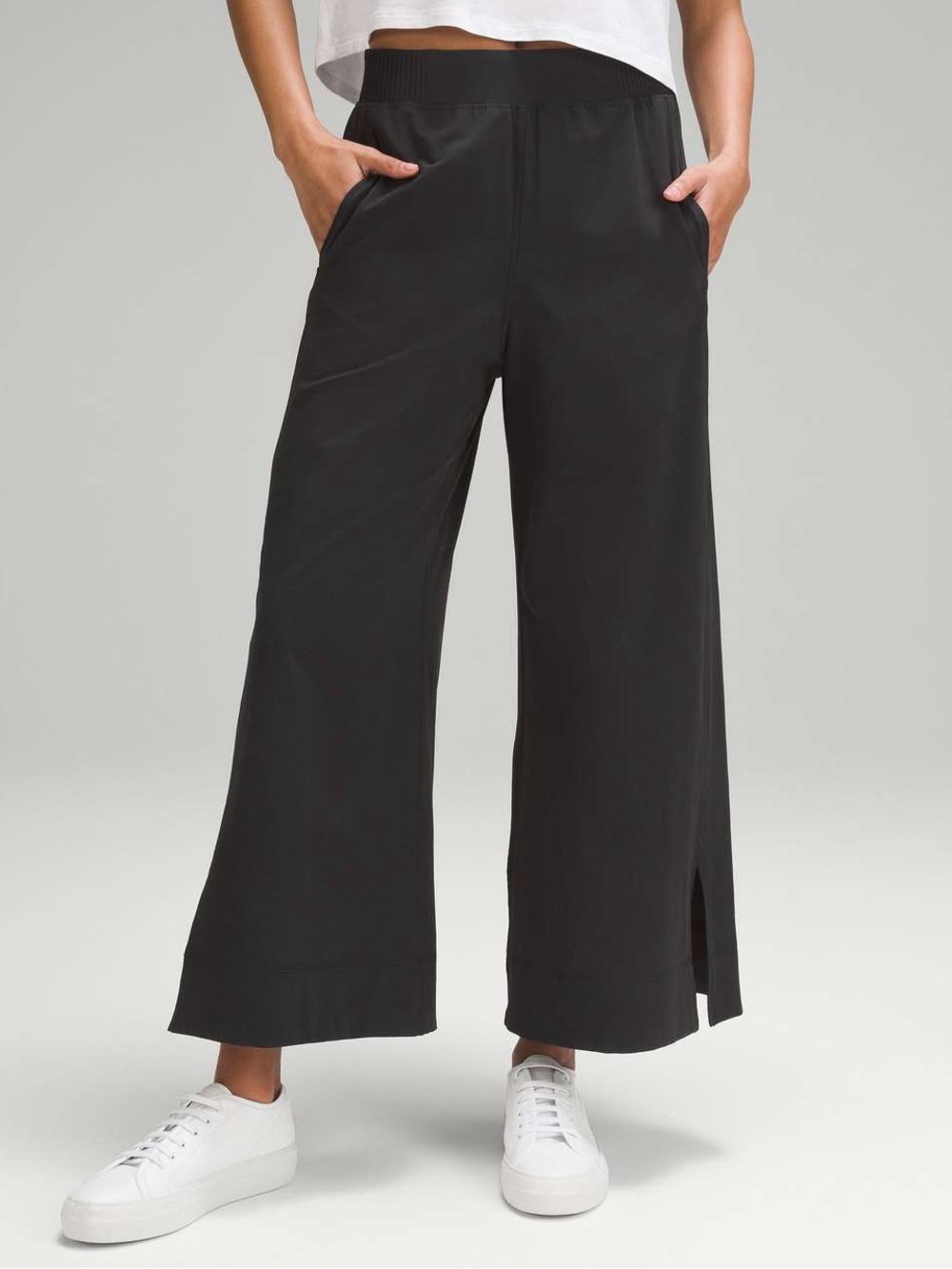 Lululemon Stretch Woven Wide Leg High Rise Crop Pants